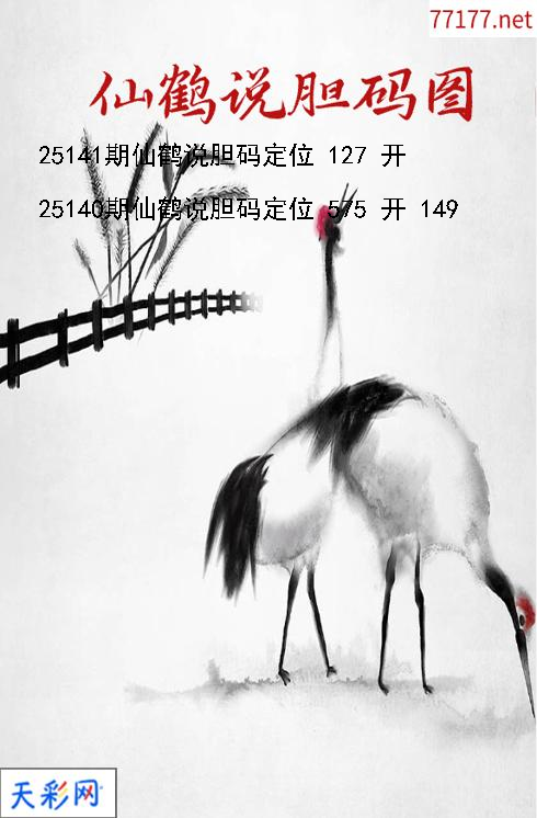 3d第25140期仙鹤说胆胆码图