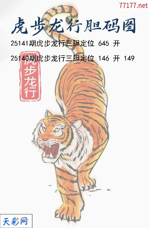 第25140期福彩3d虎步龙行胆码图
