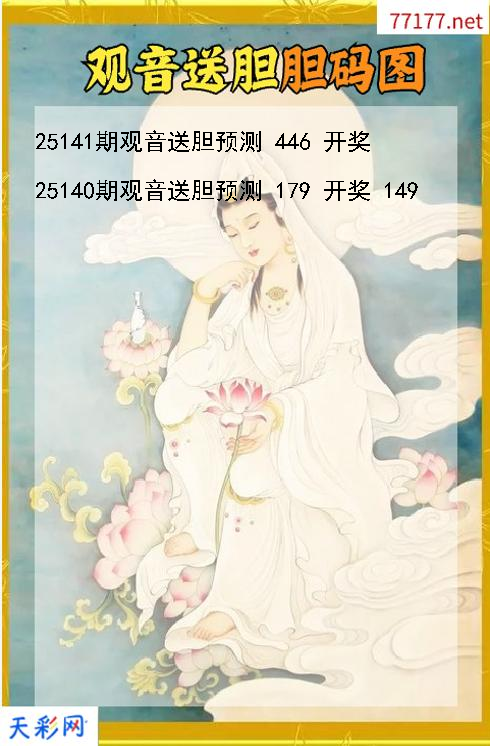 d观音送胆第25140期胆码图
