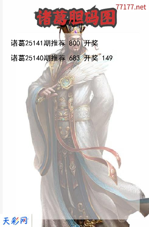 3d第25140期诸葛胆码图