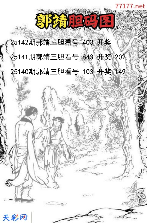 d郭靖第25141期胆码图