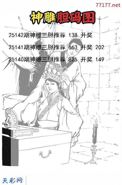 第25141期3d神雕胆码图