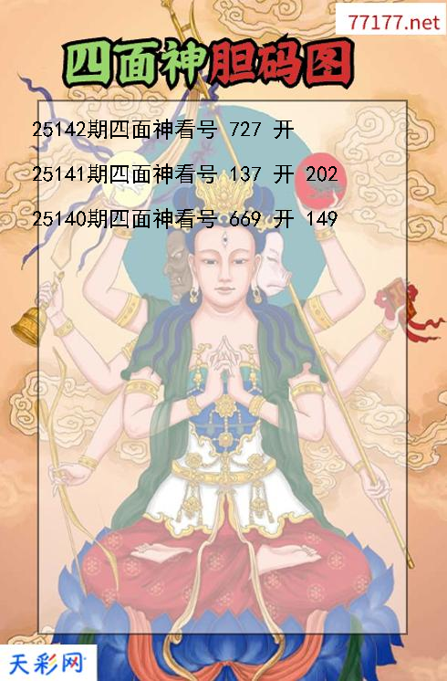 四面神第25141期3d胆码图