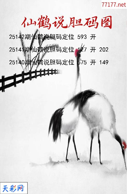 3d第25141期仙鹤说胆胆码图