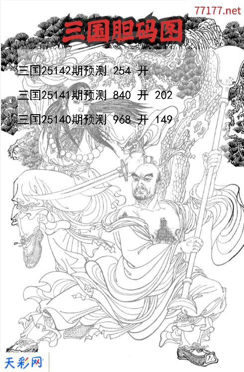 三国第25141期3d胆码图