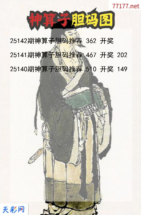 第25141期福彩3d神算子胆码图