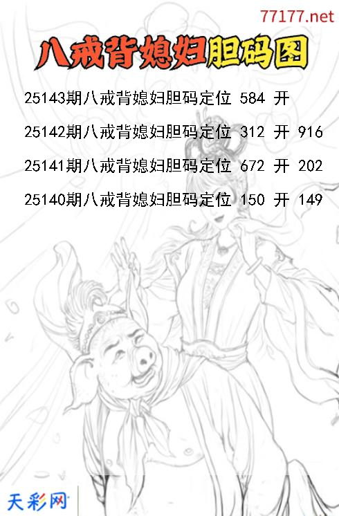 八戒背媳妇第25142期福彩3d胆码图