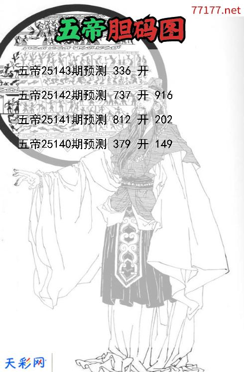 第25142期五帝3d胆码图