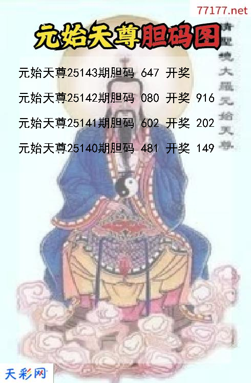 福彩3d元始天尊第25142期胆码图