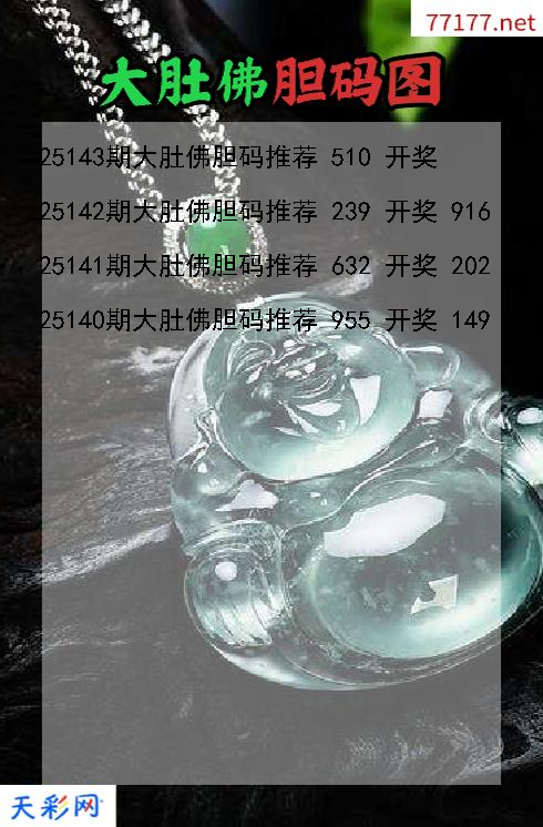大肚佛25142期3d胆码图