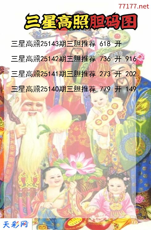 第25142期福彩3d三星高照胆码图