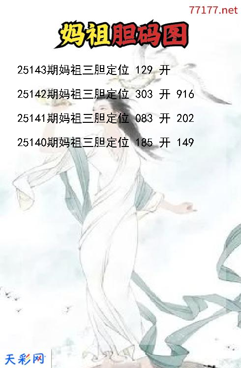 福彩3d妈祖第25142期胆码图