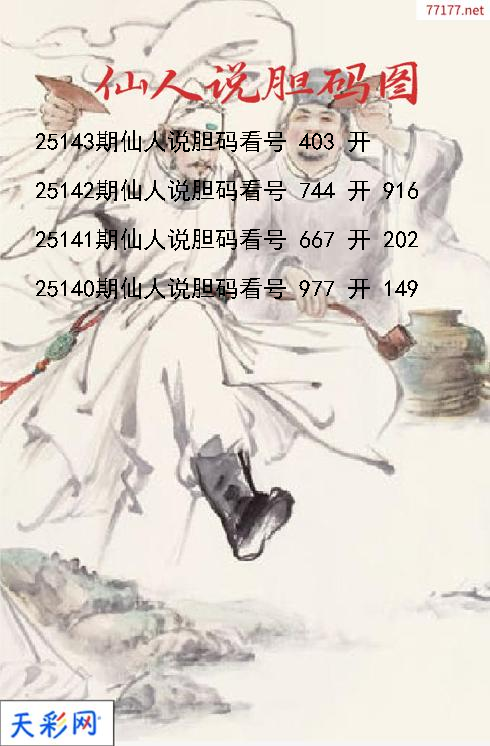 仙人说胆第25142期3d胆码图