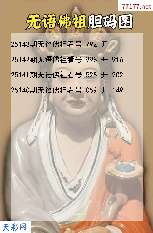 福彩3d无语佛祖第25142期胆码图
