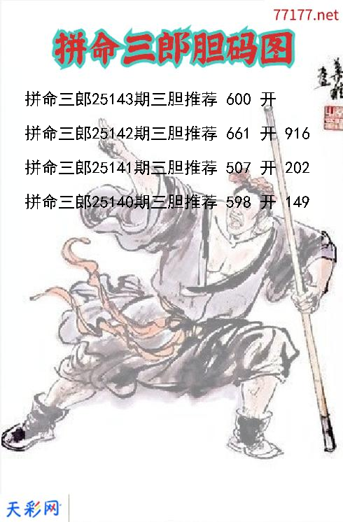 拼命三郎第25142期福彩3d胆码图
