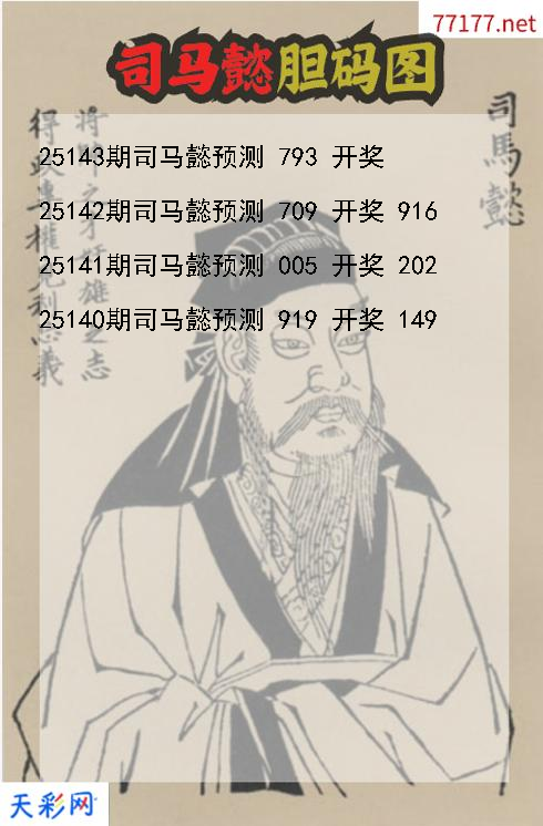 第25142期福彩3d司马懿胆码图