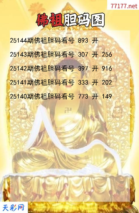 福彩3d佛祖第25143期胆码图