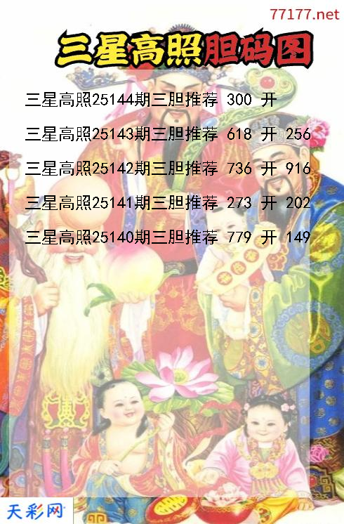 第25143期福彩3d三星高照胆码图