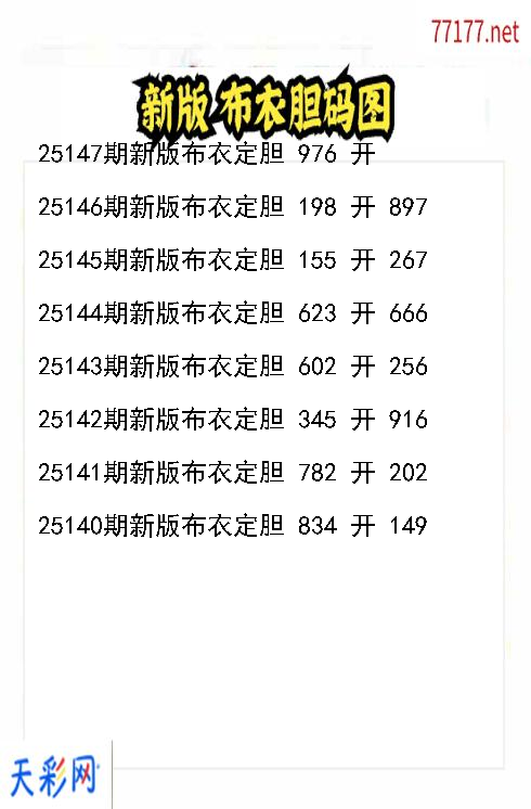 第25146期新版布衣福彩3d胆码图