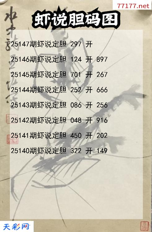 福彩3d第25146期虾说胆码图