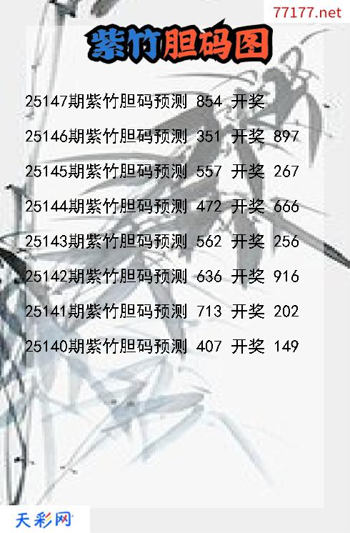紫竹25146期3d胆码图