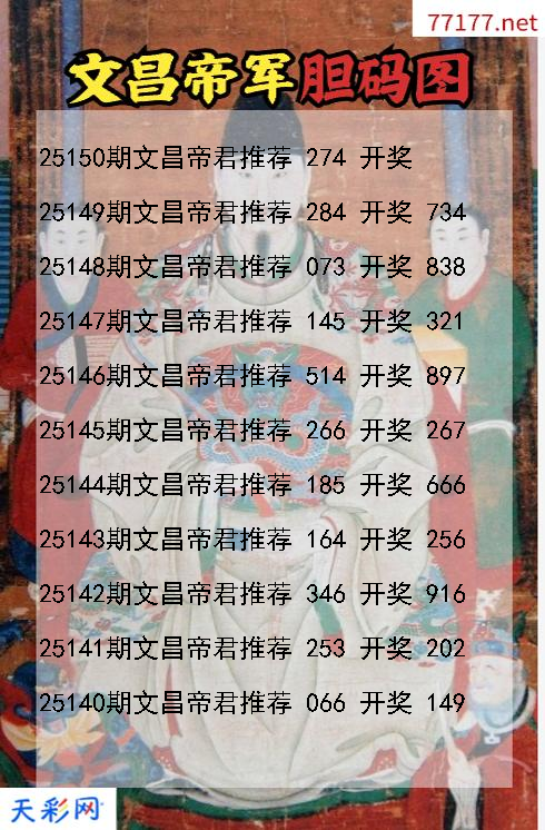 文昌帝君第25149期福彩3d胆码图