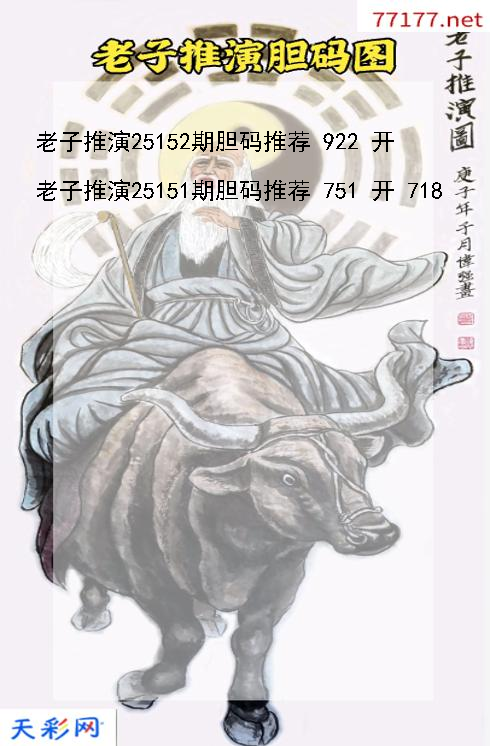 3d老子推演第25151期胆码图