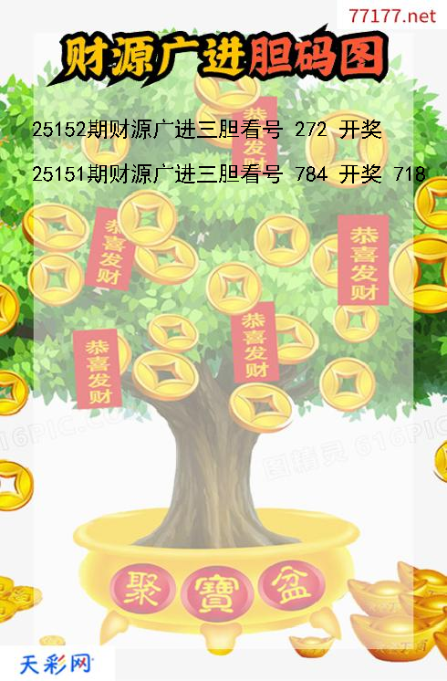 3d第25151期财源广进胆码图