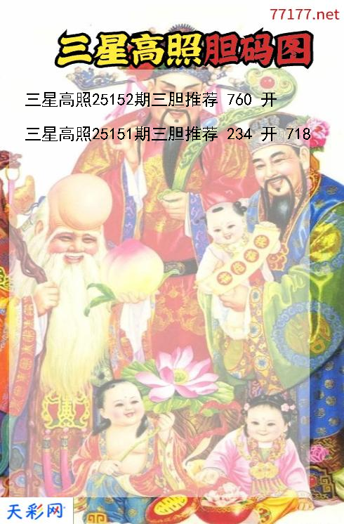第25151期福彩3d三星高照胆码图