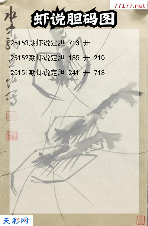 福彩3d第25152期虾说胆码图