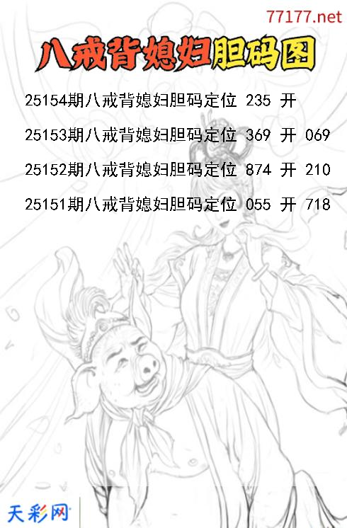 八戒背媳妇第25153期福彩3d胆码图