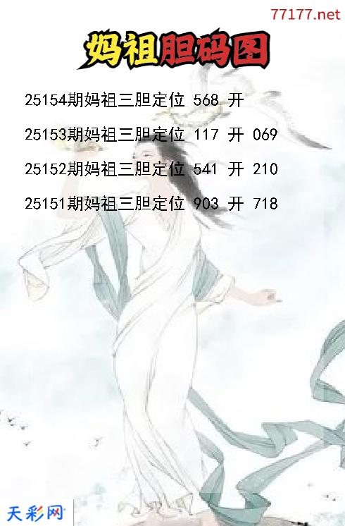 福彩3d妈祖第25153期胆码图