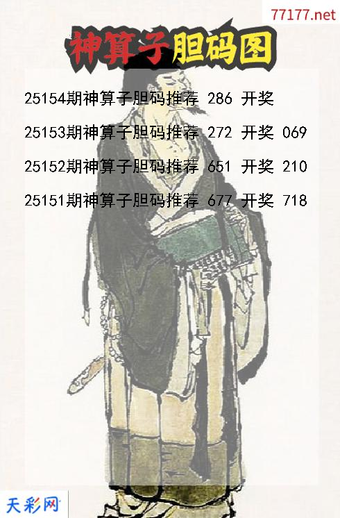 第25153期福彩3d神算子胆码图
