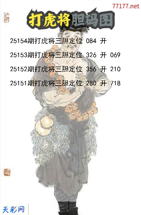 d打虎将第25153期胆码图
