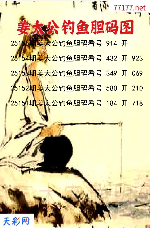 第25154期3d姜太公钓鱼胆码图