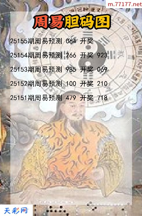 周易第25154期福彩3d胆码图