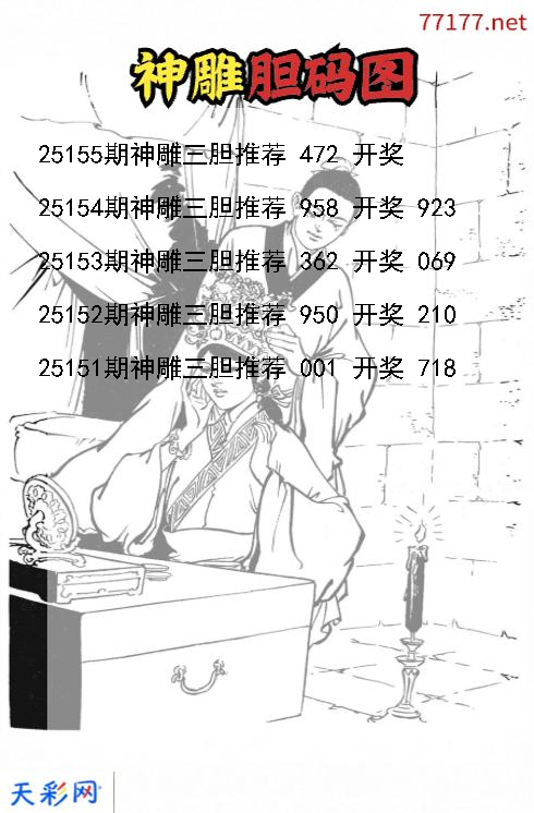 第25154期3d神雕胆码图