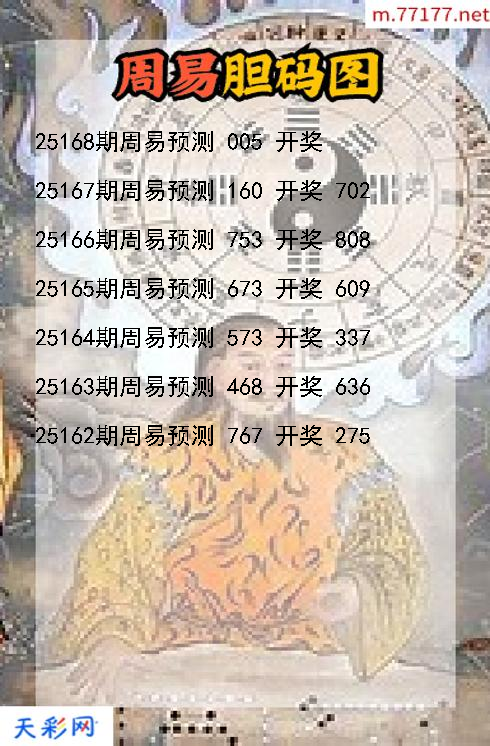周易第25167期福彩3d胆码图