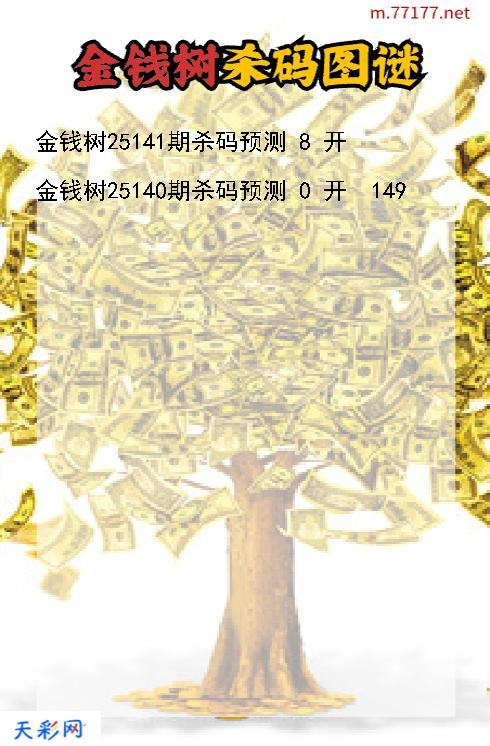 第25140期金钱树3d杀码图谜