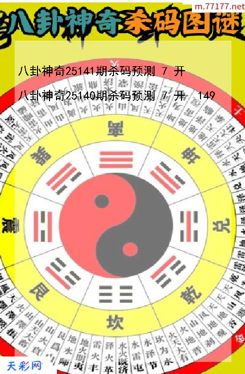 第25140期福彩3d八卦神奇杀码图谜