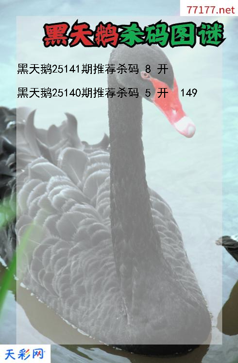 第25140期3d黑天鹅杀码图谜