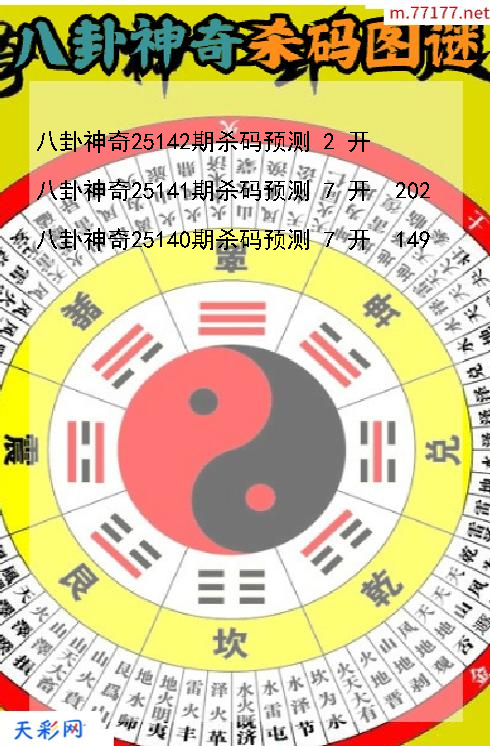 第25141期福彩3d八卦神奇杀码图谜