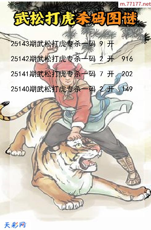 第25142期武松打虎3d杀码图谜