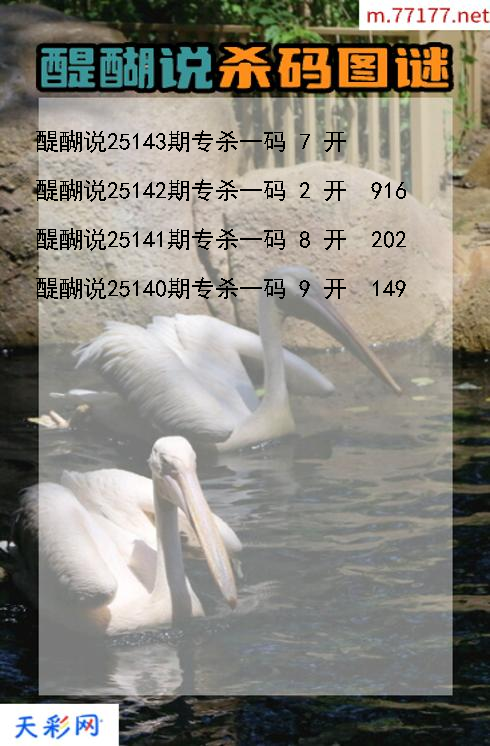 醍醐说第25142期福彩3d杀码图谜