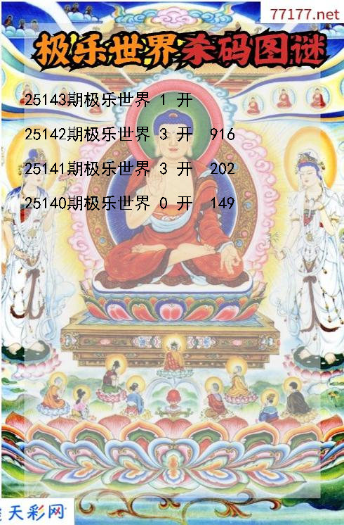 极乐世界第25142期福彩3d杀码图谜