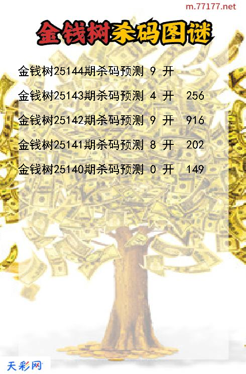 第25143期金钱树3d杀码图谜