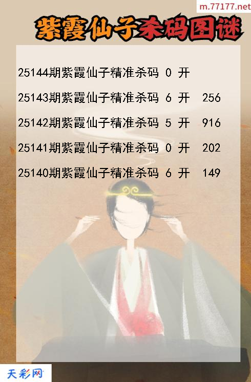3d紫霞仙子第25143期杀码图谜