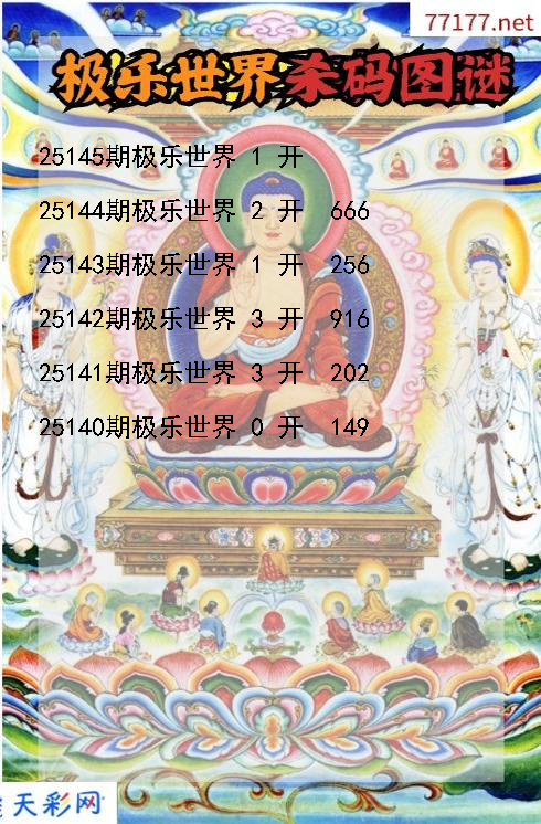 极乐世界第25144期福彩3d杀码图谜