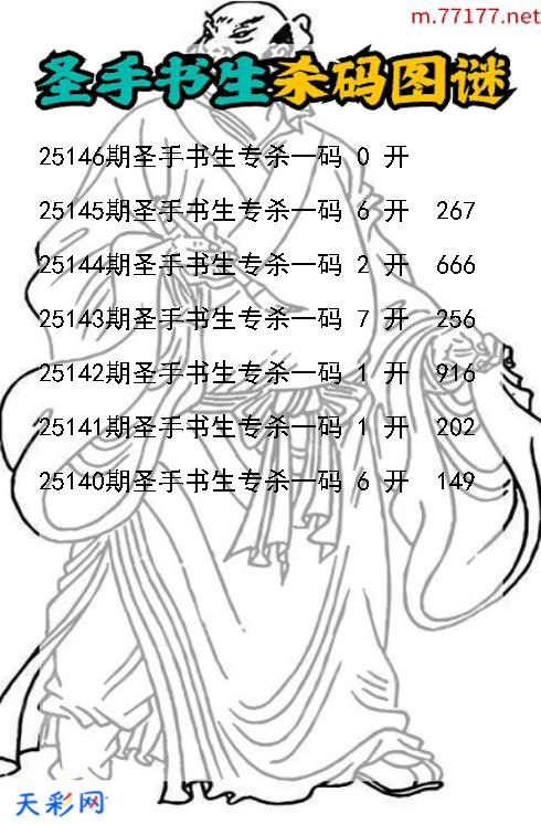 福彩3d圣手书生第25145期杀码图谜
