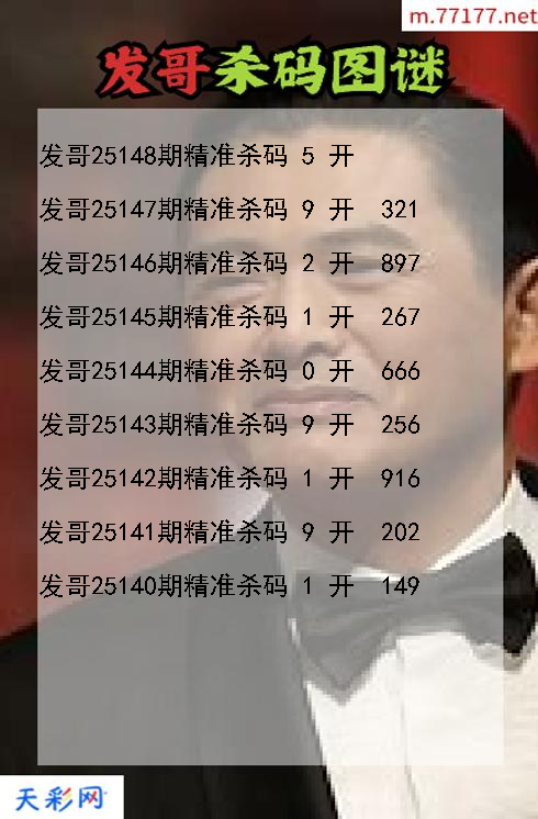 第25147期发哥福彩3d杀码图谜